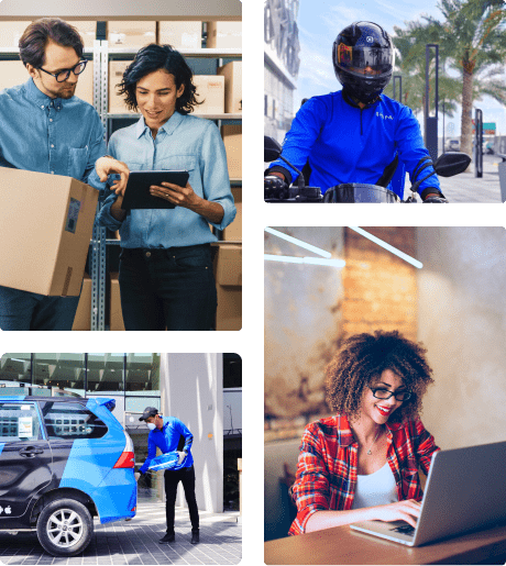 Multiple pictures representing team members of Shipa